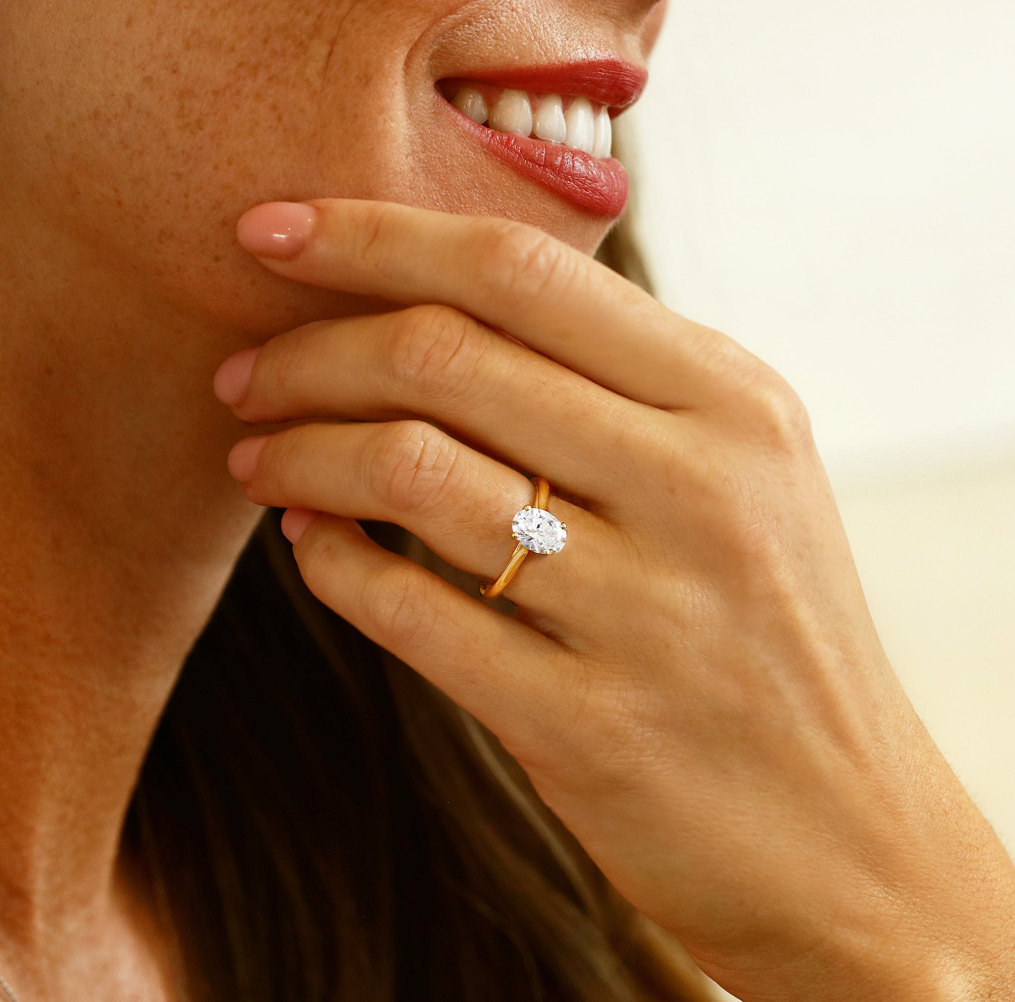 Engagement Rings for Women Platinum Moissanite Rings ADLR64